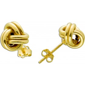 Goldohrstecker Knoten Design 9mm Gelbgold 375 9 Karat 