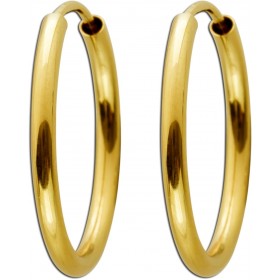 Creolen Gelbgold 585 14 Karat 20mm flexibel Hoops
