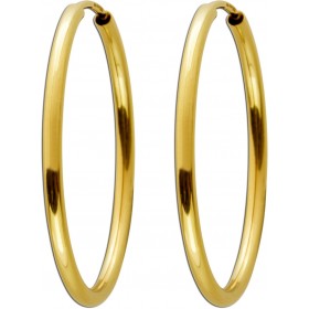 Creolen Hoops Gelbgold 585 14 Karat 30mm flexibel