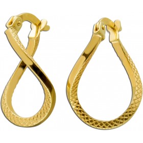 Creolen Infinity Design Gelbgold 585 14 Karat 
