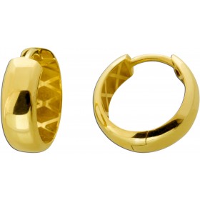 Creolen 16mm Gelbgold 333 8 Karat Klapp Scharnier