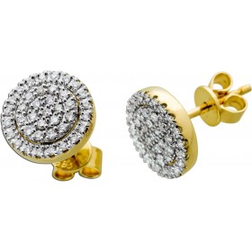 Brillant Ohrstecker Gold 585 14K Natur Diamanten 0.37ct.