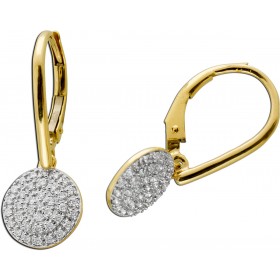 Brillant Ohrhänger Gold 585 14K Natur Diamanten 0.29ct