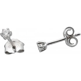 Solitär Ohrstecker 0,10ct F VS Weißgold 585 14K Lab Grown Diamonds 