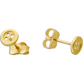 Ohrstecker Knopf Design 5mm Gelbgold 333 8 Karat  