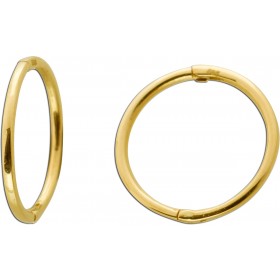 Creolen 14mm Gelbgold 585 14 Karat Hoops