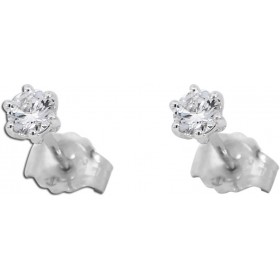 Solitär Ohrstecker 0.26ct F VSI Weißgold 585 14K Lab Grown Diamanten 