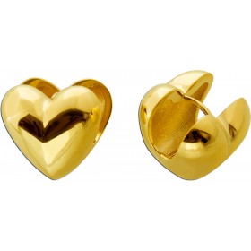 Herz Ohrringe Creolen Gelbgold 333 8 Karat  