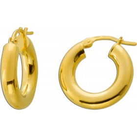 Creolen 18mm Gelbgold 750 18 Karat Klappscharnier