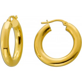 Creolen 23mm Gelbgold 750 18 Karat Klappscharnier