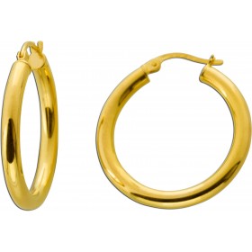 Creolen 26mm Gelbgold 750 18 Karat Klappscharnier 