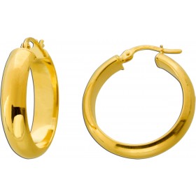 Creolen 25mm Gelbgold 750 18 Karat Klappscharnier