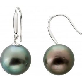 Tahiti Perlen Ohrrhänger Weißgold 585 14K Perlen 11mm