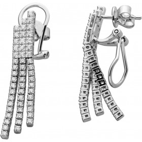 Brillant Ohrstecker Weißgold 585 14K Natur Diamanten 1.06ct