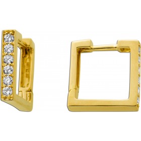 Diamant Creolen Gold 585 14K Lab Grown Diamanten 0.32ct