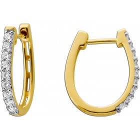 Diamant Creolen 0.5ct Gold 585 14k Lab Grown Diamanten IGI Zertifikat