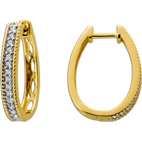 Diamant Creolen 0.50ct Gold 585 Lab Grown Diamanten IGI Zertifikat