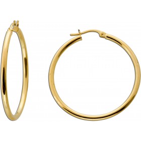 Creolen Hoops 33mm Gold 750 18 Karat Uno A Erre
