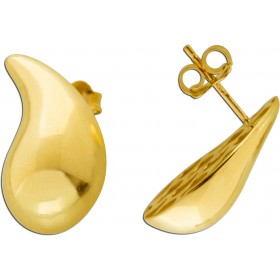 Tropfen Ohrstecker Gelbgold 585 14 Karat halbmassiv