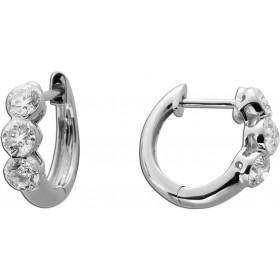 Diamant Creolen Weißgold 585 14K Lab Grown Diamanten 1ct.