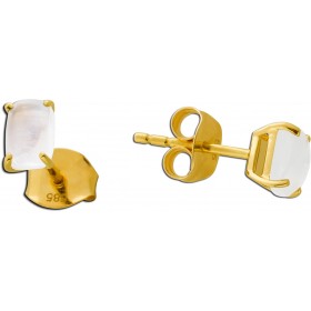 Mondstein Ohrringe Gelbgold 14K 585 natürliche Mondsteine ca.1.30ct. 