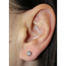 Solitär Ohrstecker 0.50ct Platin 950 Lab Grown Diamanten