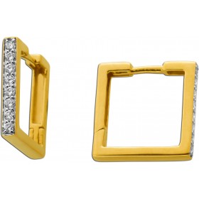 Diamant Creolen Gold 375 9K Lab Grown Diamanten 0.30ct