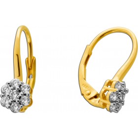 Diamant Ohrhänger Gold 585 14K Natur Diamanten 0.50ct