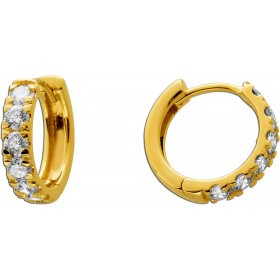 Diamant Creolen Gold 333 8K Lab Grown Diamanten 0.84ct