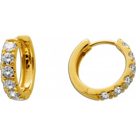 Diamant Creolen Gold 585 14K Lab Grown Diamanten 0.84ct 