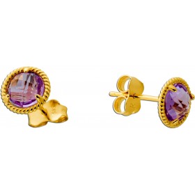 Amethyst Ohrstecker Gold 585 14K lila nat Amethyste 1.2ct