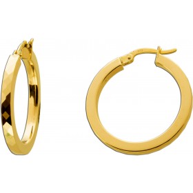 Creolen 25mm Gold 333 8 Karat gemustert