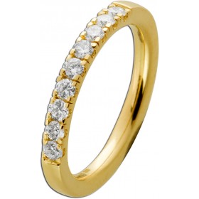 Memoire Alliance Brillant Ring Gelbgold 585 14K Diamanten 0.50ct 