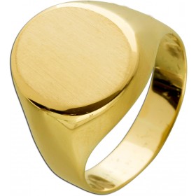 Herren Siegelring Gelbgold 585 14 Karat gravierbar