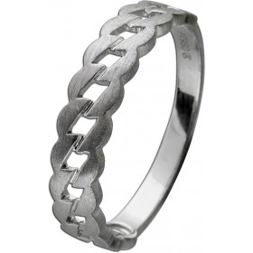 Platin 950 Kettenring massiv Cuban Link Chain