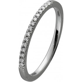 Platin 950 Memoire Alliance Ring Diamanten 0.10ct. massiv