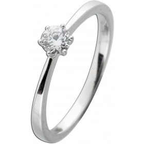 Solitärring 0.25ct F VSI Weißgold 585 14K Lab Grown Diamond