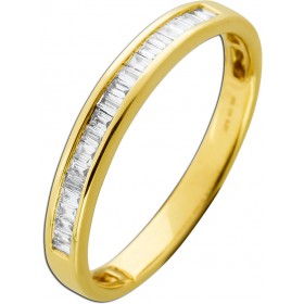 Memoire Alliance Ring Gelbgold 585 14K Diamanten 0.21ct