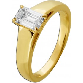 Diamant Ring 1.0ct Gold 585 14 Karat Lab Grown Brillant Solitär