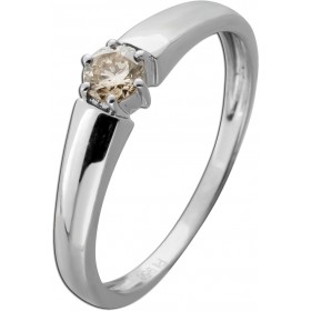 Brillantring Platin 950 Champagner Diamant 0.25ct Verlobungsring 