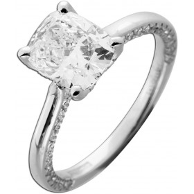 Diamantring 3.15ct Weissgold 585 14K Lab Grown Brillanten Diamant IGI