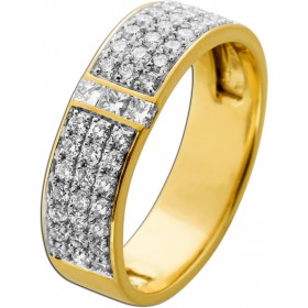 Brillant Ring Gold 585 14K Natur Diamanten 1.0ct