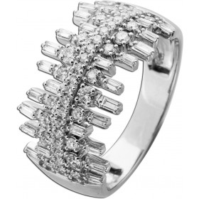 Diamant Ring Weißgold 585 14K Natur Diamanten 1.0ct