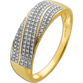 Brillant Ring Gold 585 14K Natur Diamanten 0.25ct