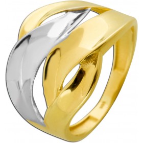Bicolor Damenring Gold Weißgold 333 8 Karat