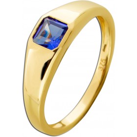 Tansanit Ring Gold 375 9K lila Natur Edelstein 0.70ct 