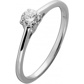 Verlobungsring Platin 950 Lab Grown Diamant 0,33ct Krappenfassung