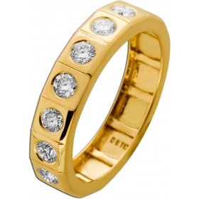 Brillant Ring Gold 333 8K Lab Grown Diamanten 0.70ct