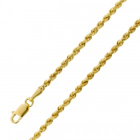 Kordelarmband 2,2mm Gelbgold 375 9 Karat UNO A ERRE  