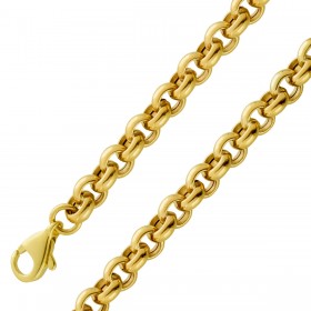 Rolo Ketten Armband 5mm Gelbgold 333 halbmassiv